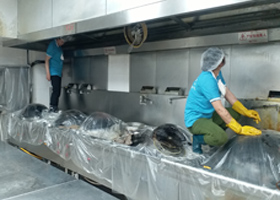 苏州市酒店饭店食堂商用油烟清洗选择苏州勤生活服务有限公司
